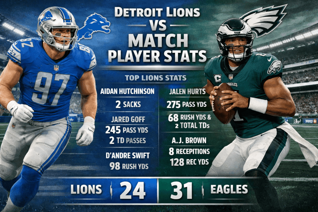 Detroit Lions vs Philadelphia Eagles Match Player Stats: Ultimate Guide
