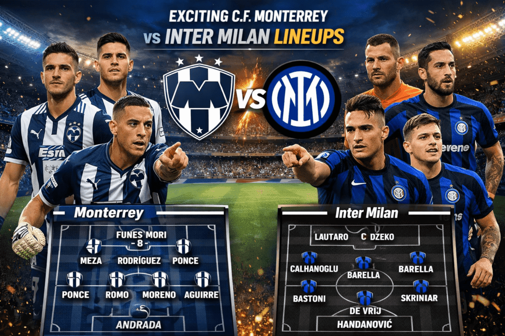 Exciting C.F. Monterrey vs Inter Milan Lineups: Best Player Analysis and Predictions