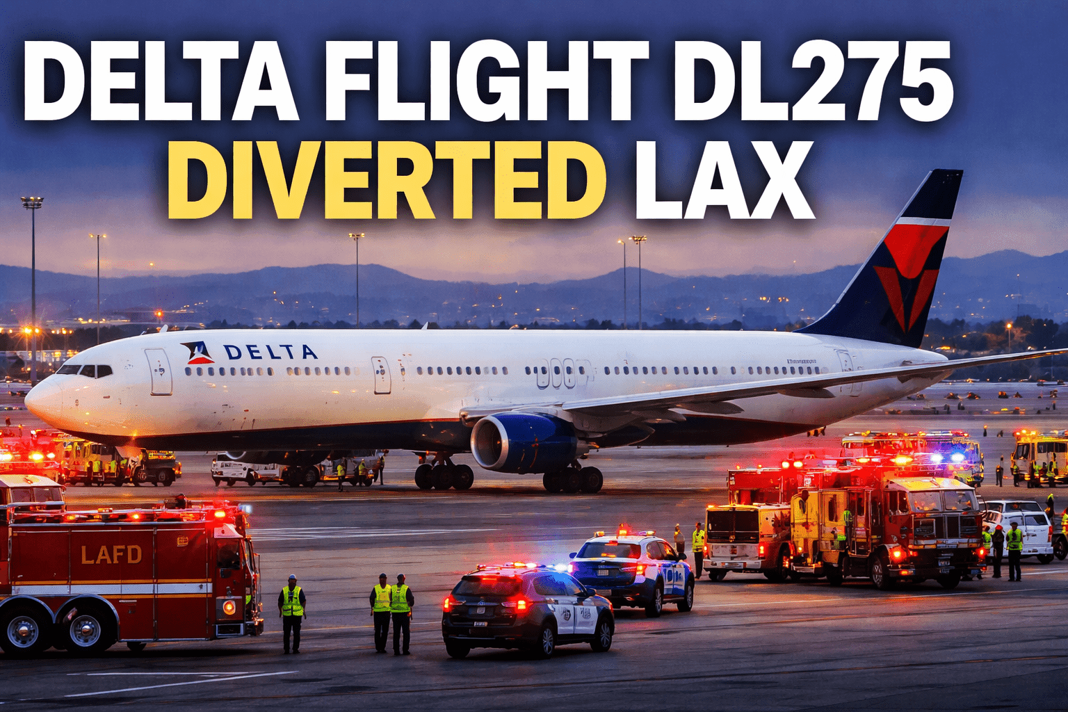Delta Flight DL275 Diverted LAX