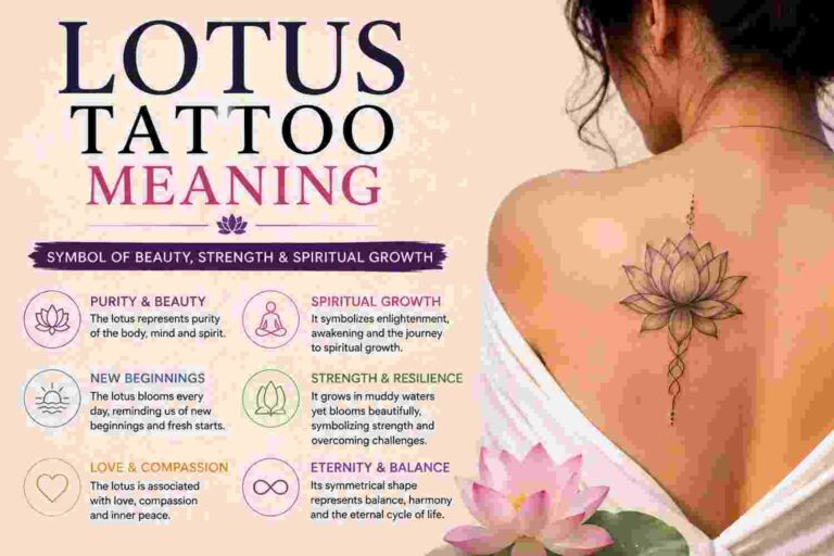 Pink and white lotus tattoo on forearm symbolizing spiritual growth and lotus tattoo meaning