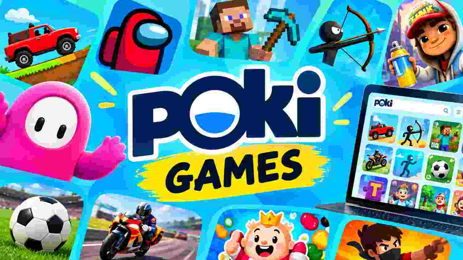 Poki Games online gaming portal with colorful games